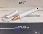 Perfect Replica Montblanc Rose Gold Clip White M Marc Rollerball Pen